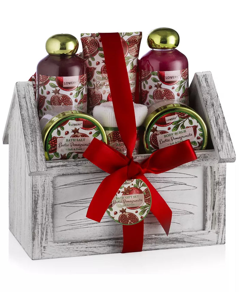 8-Pc. Exotic Pomegranate Home Spa Gift Set