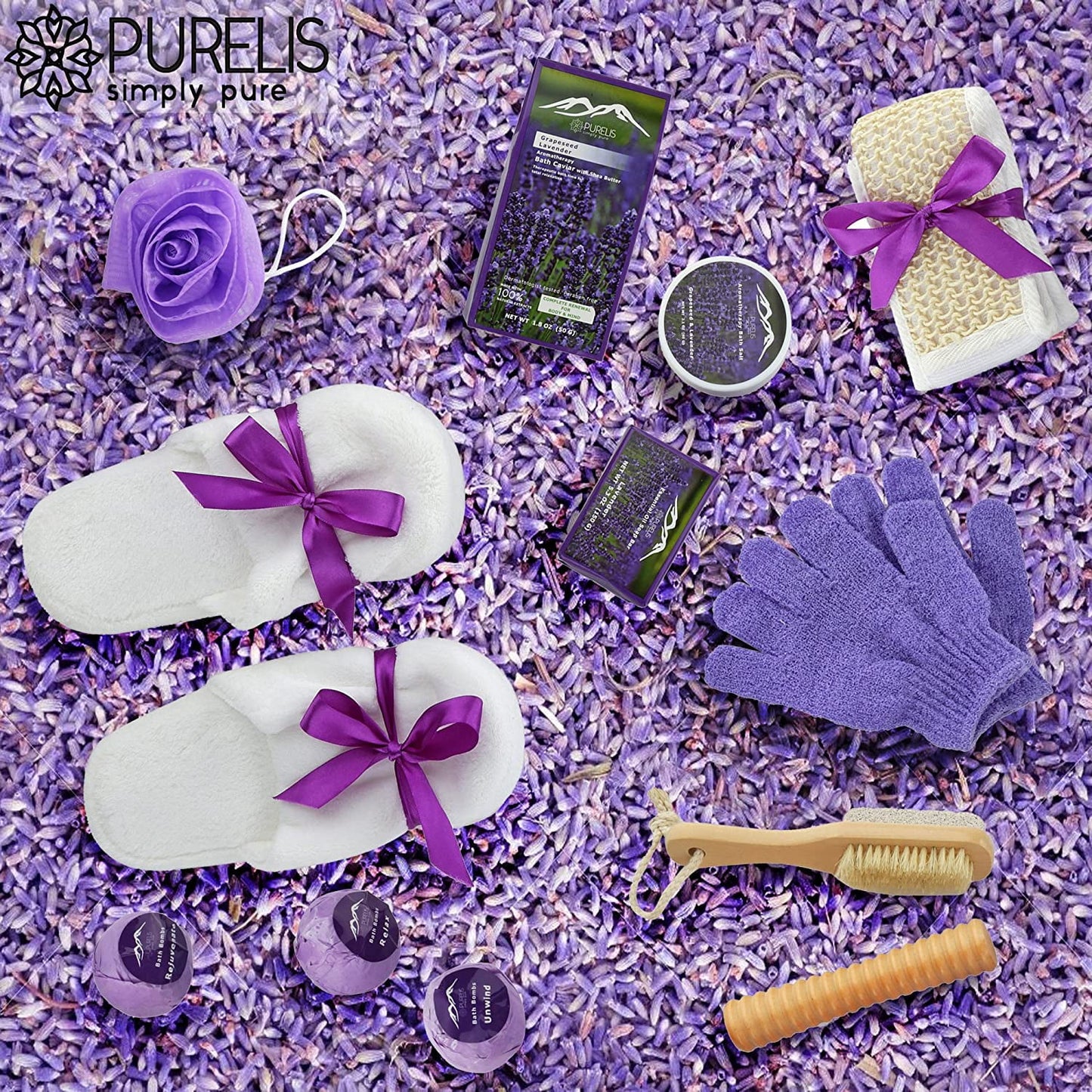 Grapeseed & Lavender Deluxe Xl Gourmet Spa Gift Basket