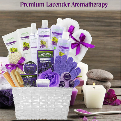 Grapeseed & Lavender Deluxe Xl Gourmet Spa Gift Basket