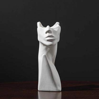 Faces Ceramic Vase