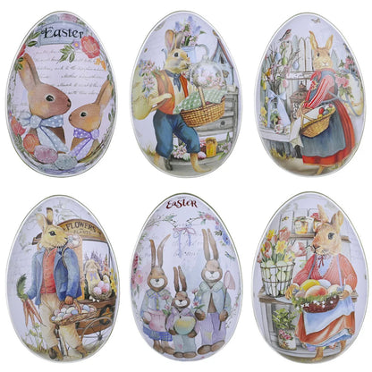 Easter Egg Tin Candy Box