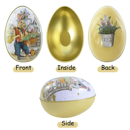 Easter Egg Tin Candy Box